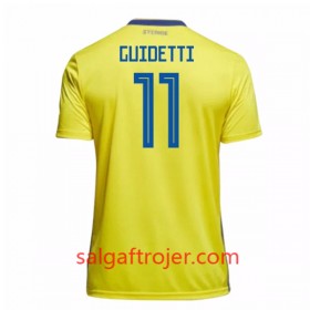 Sverige Fodboldtrøjer Guidetti 11 Hjemmebanesæt VM 2018